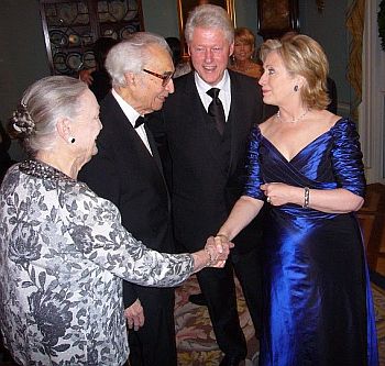 5- Hilary Clinton President Clinton geeting Iola  Dave