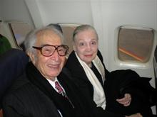 Flying to Kennedy Awards, December 2009
